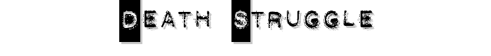 DEATH STRUGGLE font